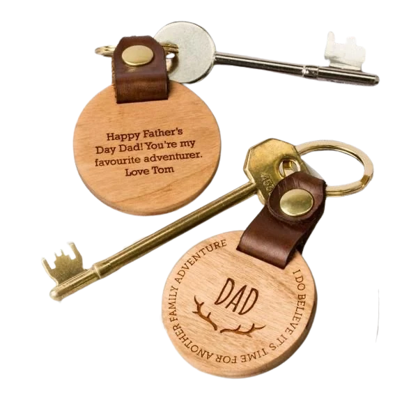 Porte cles en bois travaillé