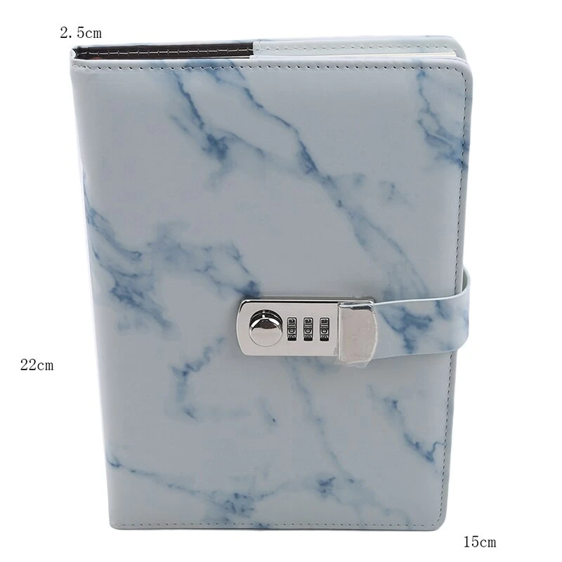 Journal marbre avec serrure