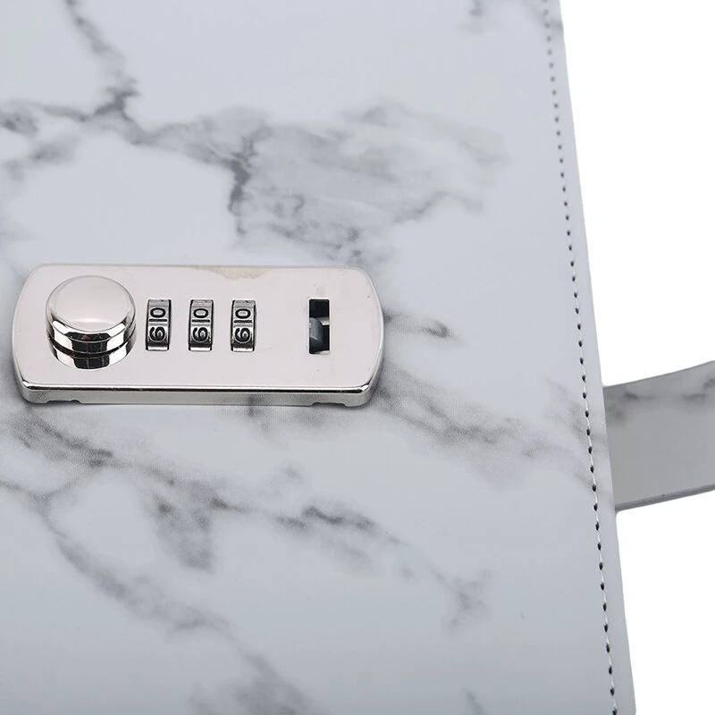 Journal marbre avec serrure