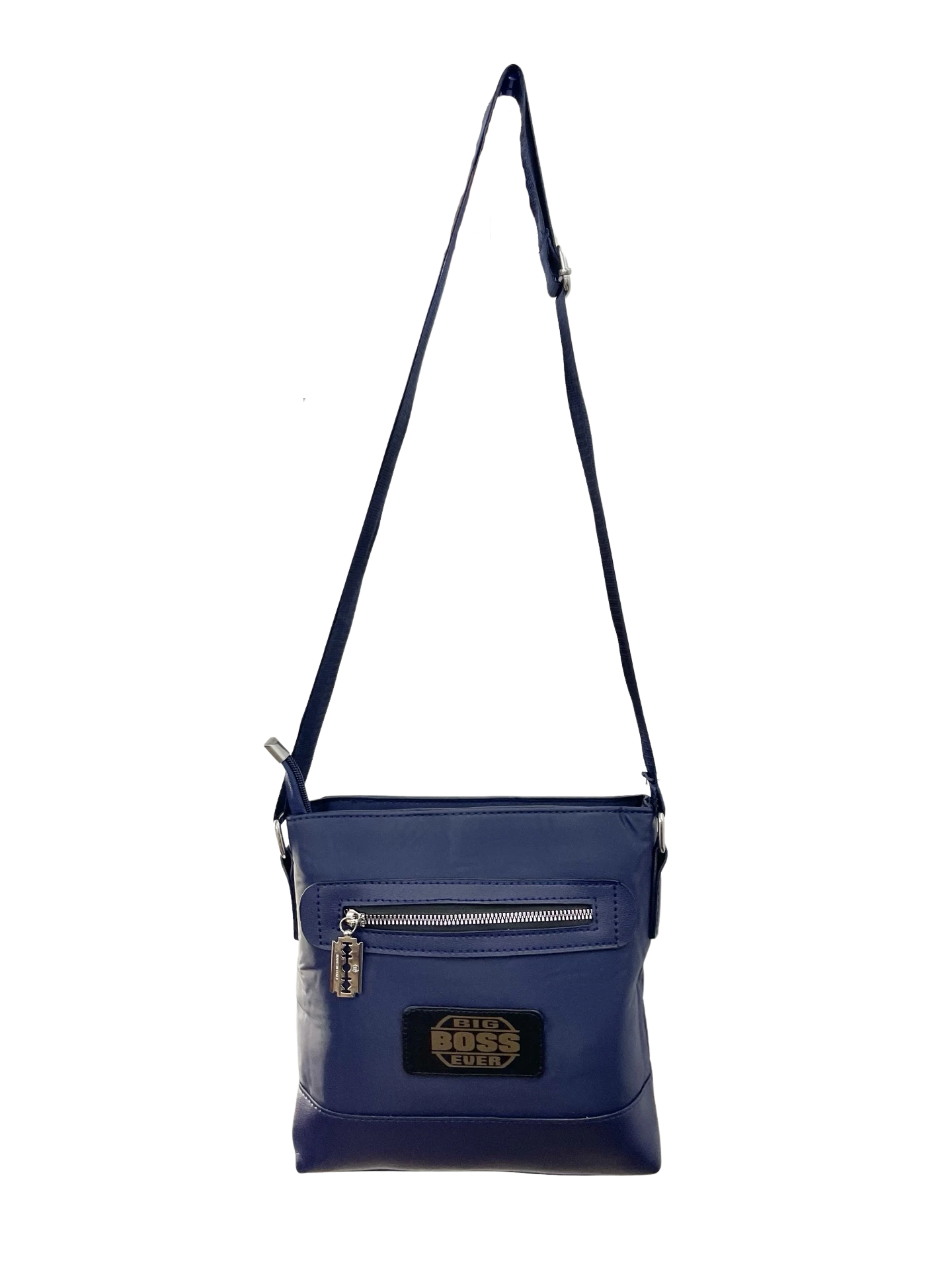 Sacoche Reporter Nylon Zippé bleu