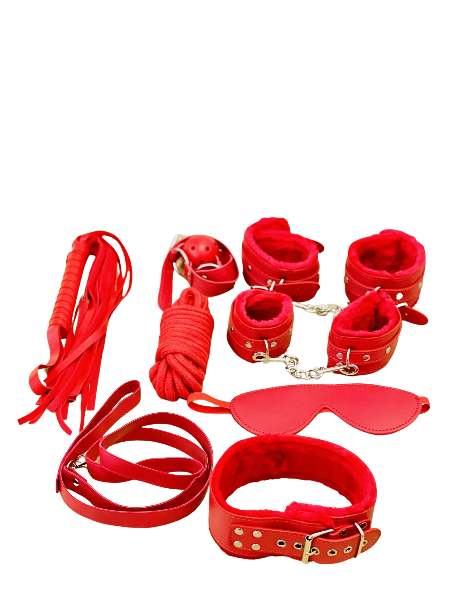 KIT DE BONDAGE Hard limit 10 PIÈCES à fourrure