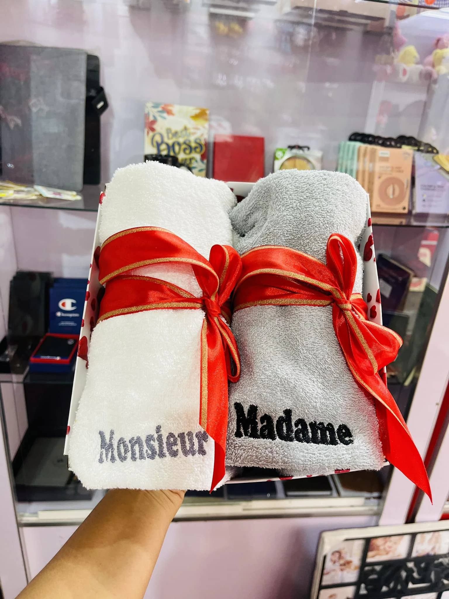 Coffret serviette pour couple