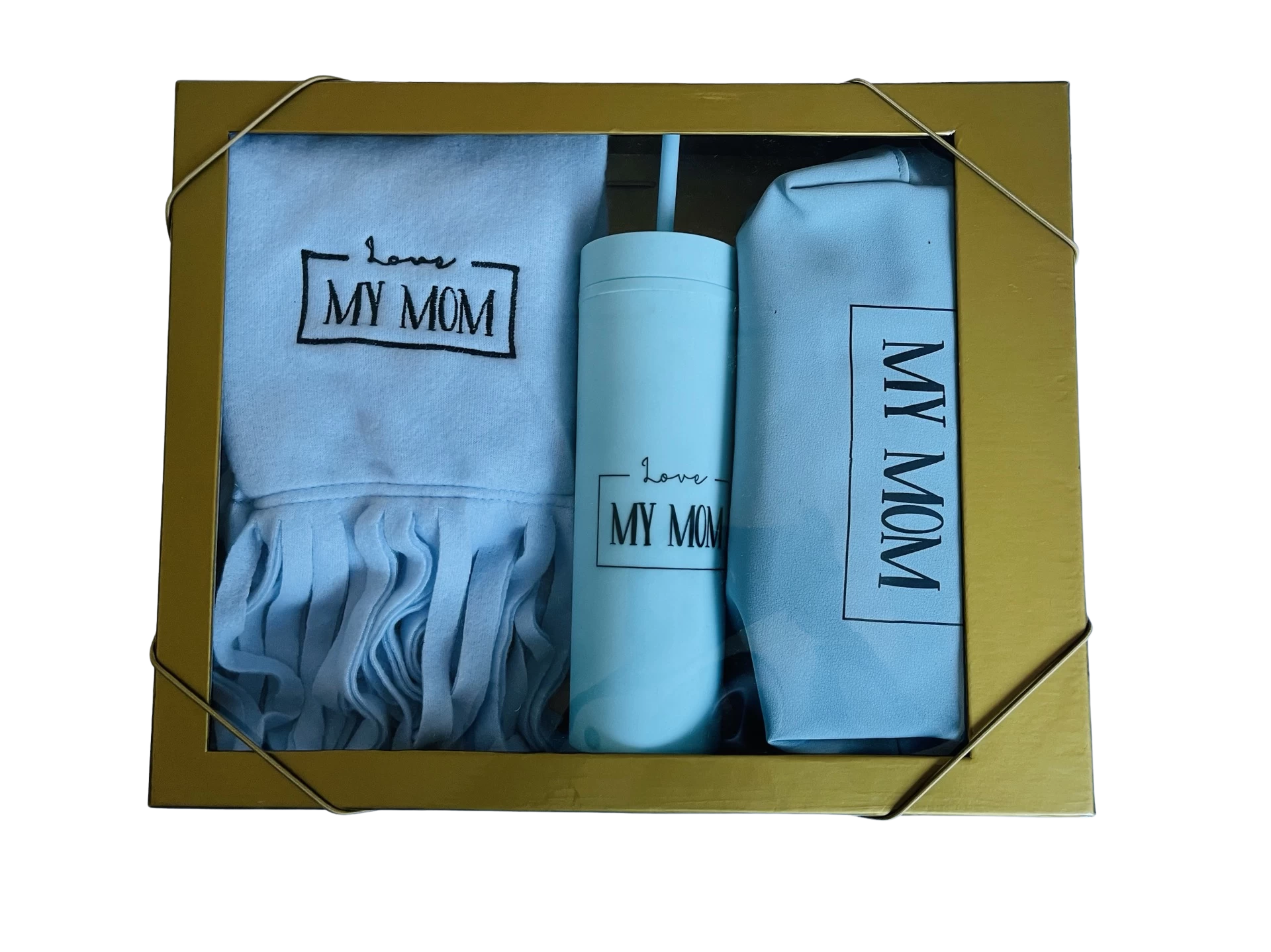 Coffret Maman 3 pièces. Bleu ciel