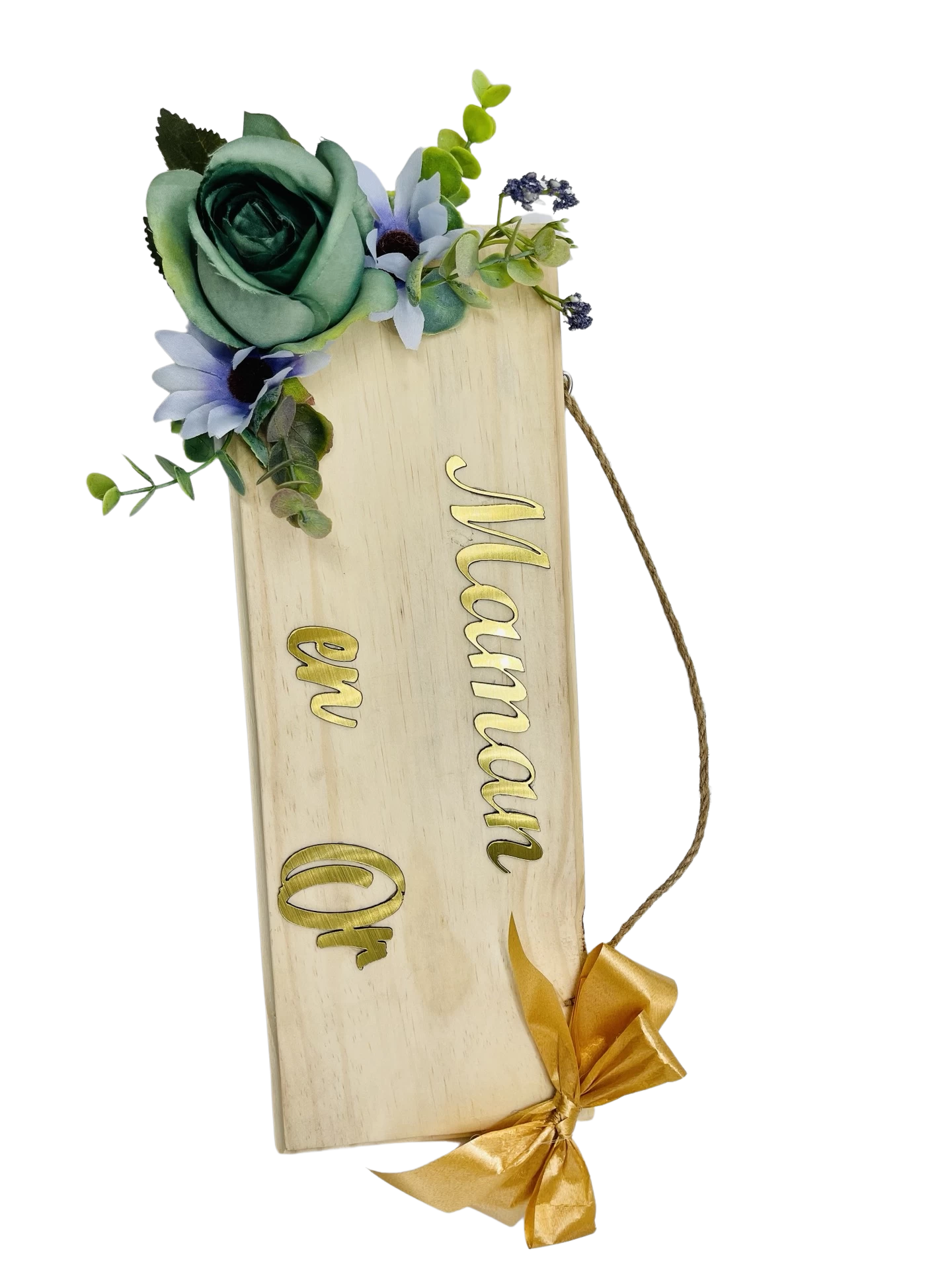 Plaque en bois à suspendre pour maman