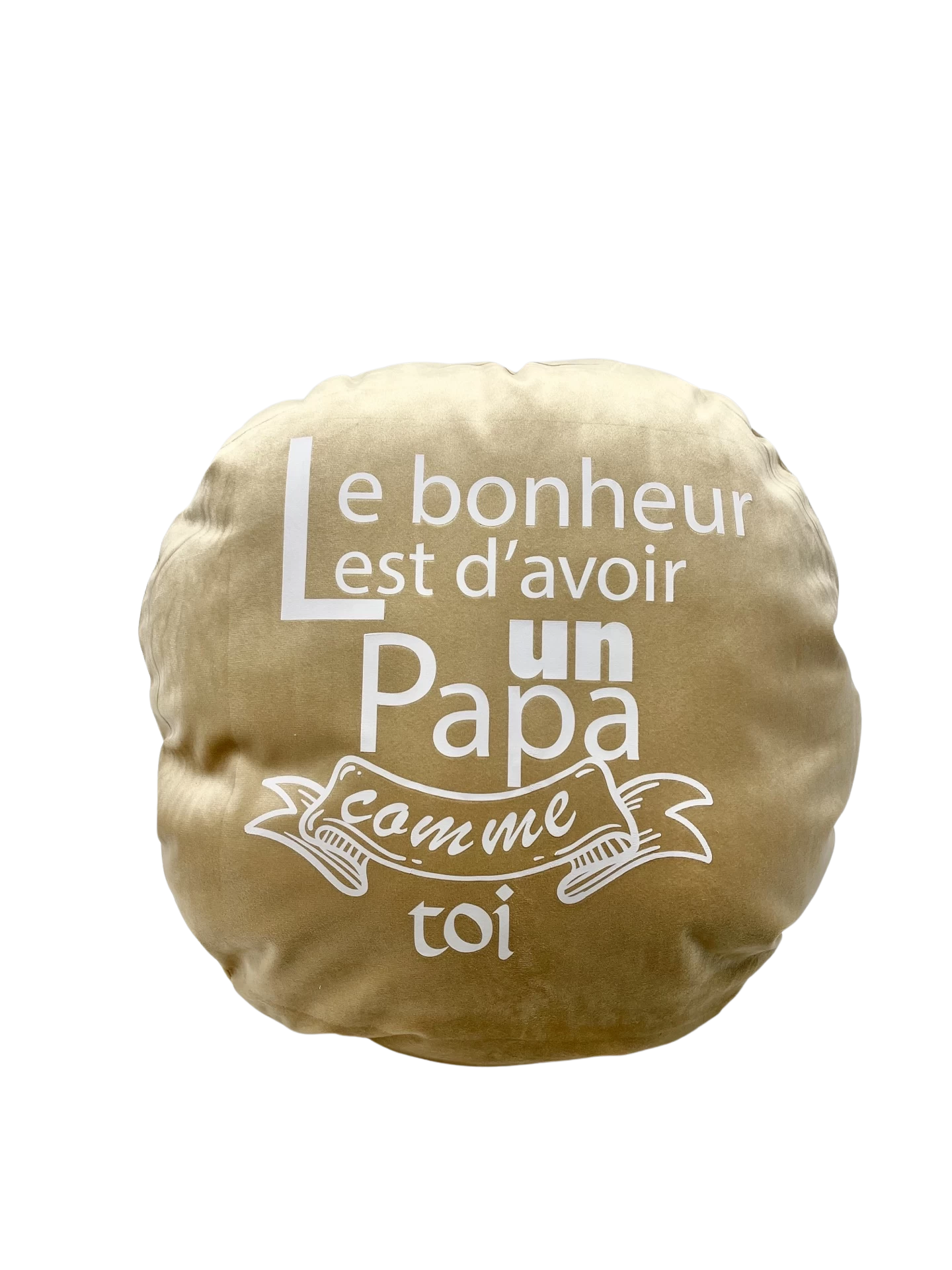 Coussin en faux daim