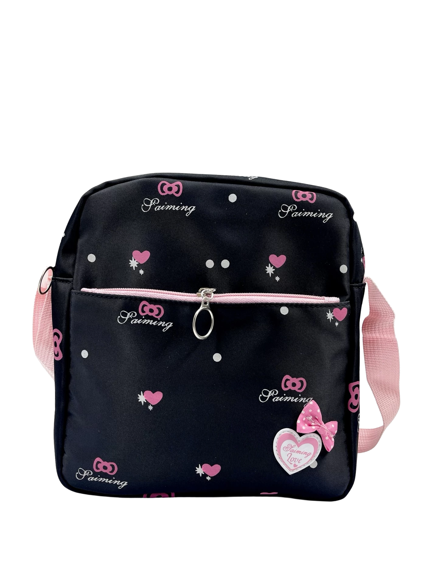 Lot de Sac à dos+ Lunch Box+ trousse. Noir. -20% à la caisse