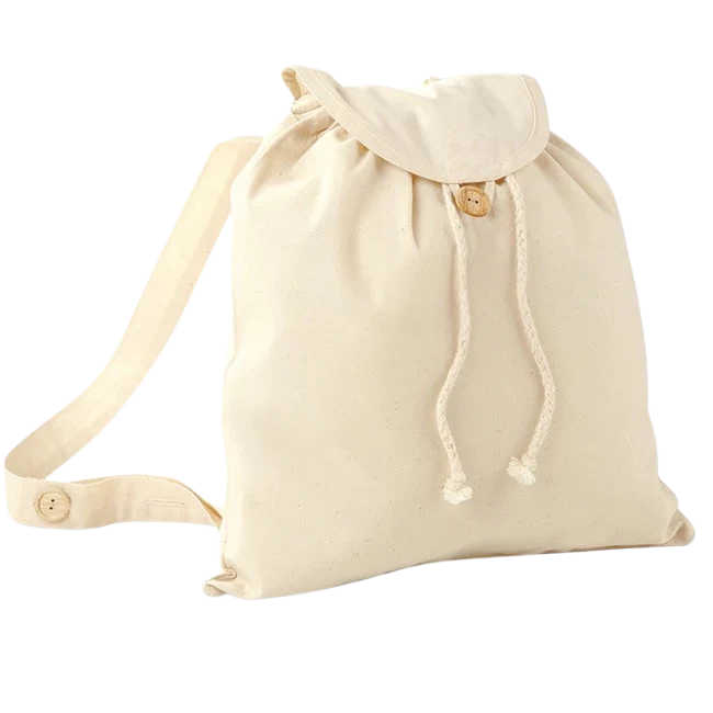 Sac à dos en avec ouverture à bouton