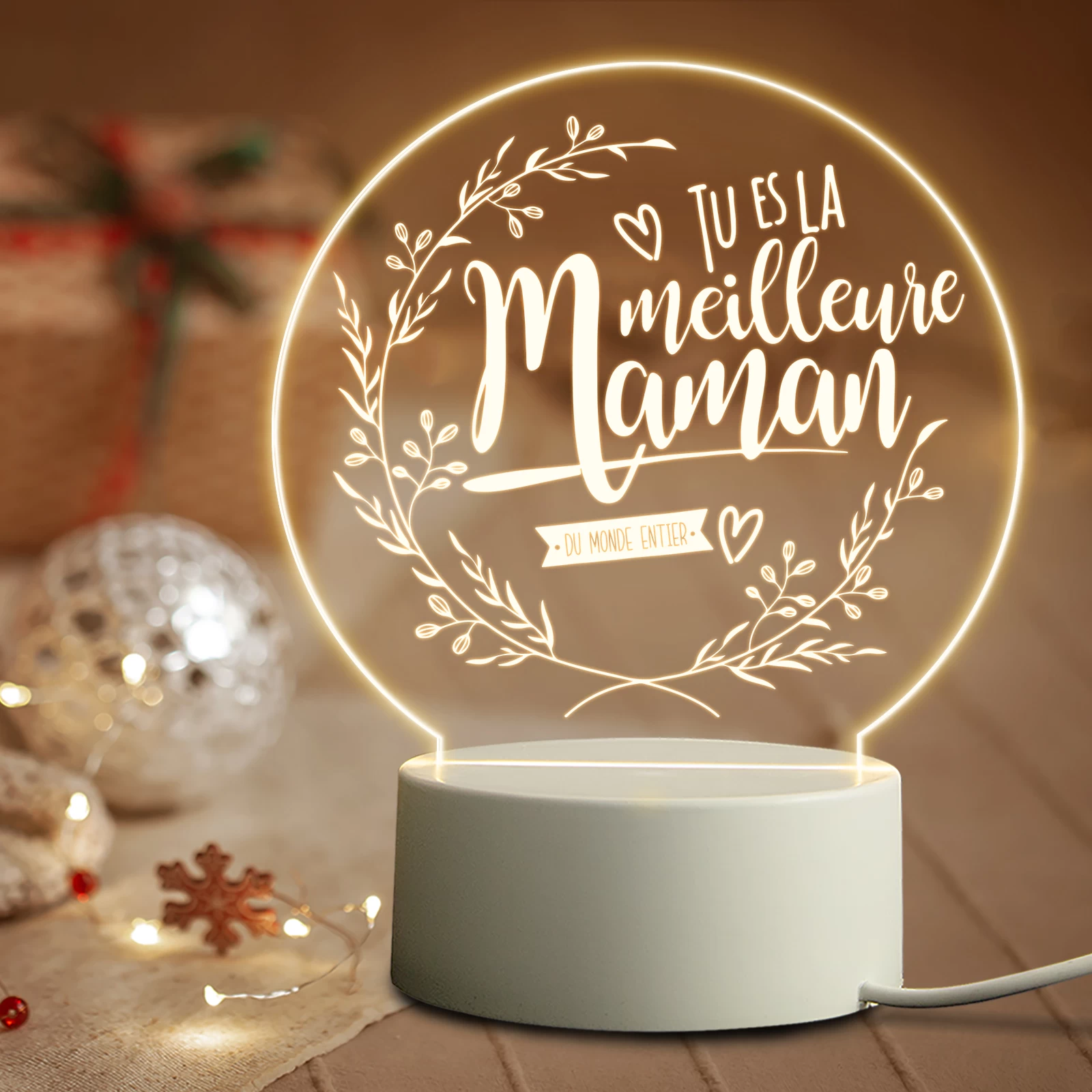 Lampe veilleuse personnalisée