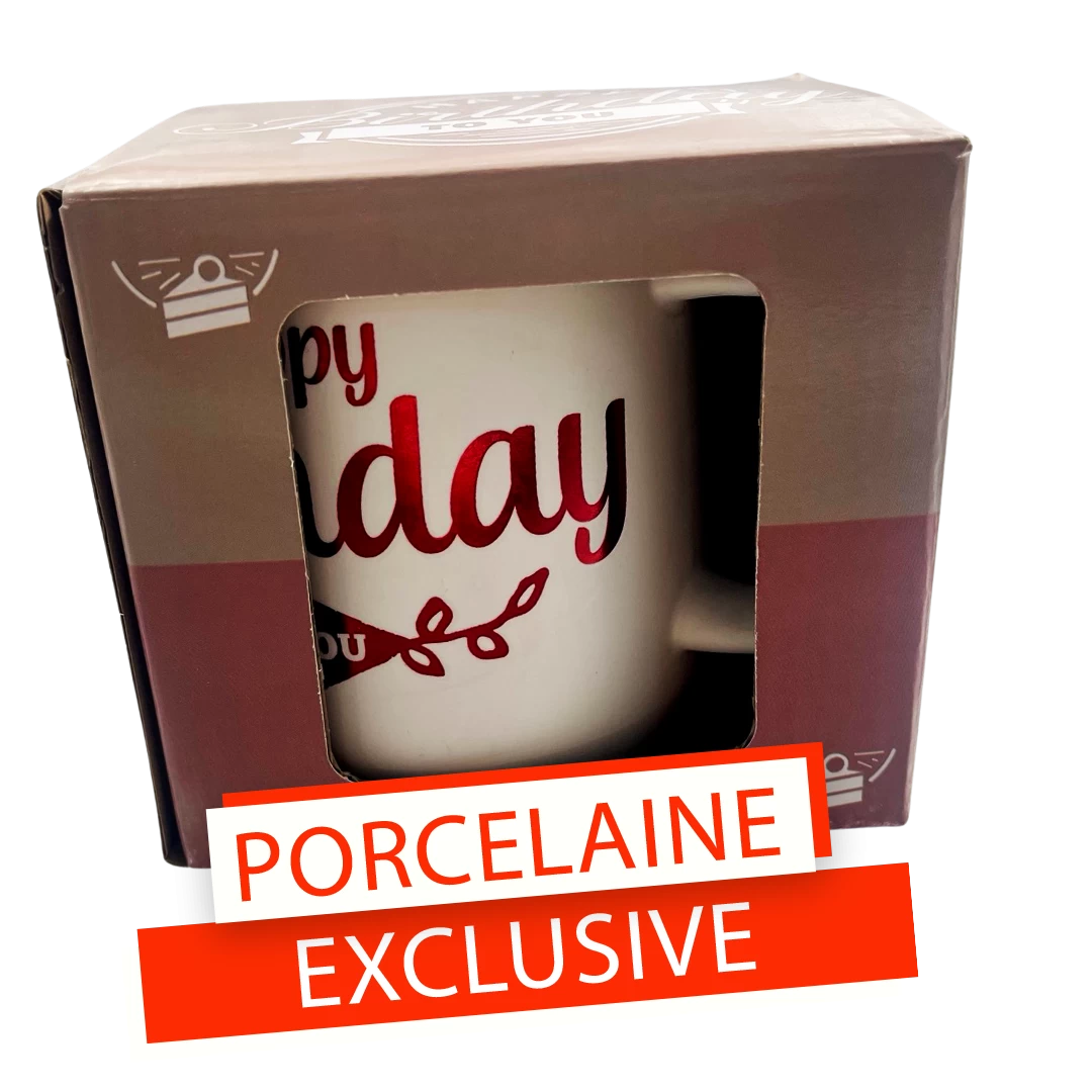 Mug Joyeux Anniversaire couleur matte