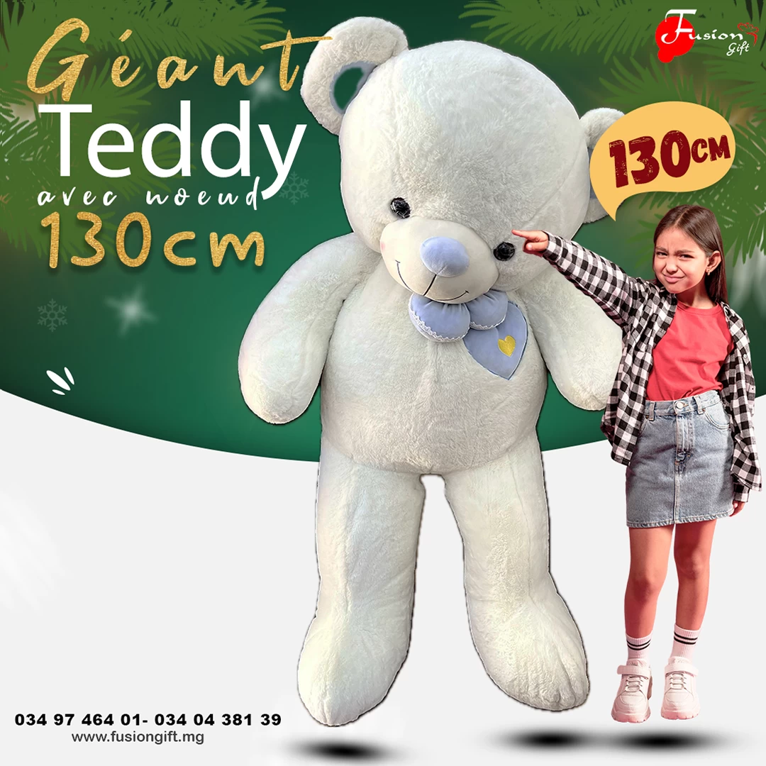 Peluche TEDDY Géant avec noeud