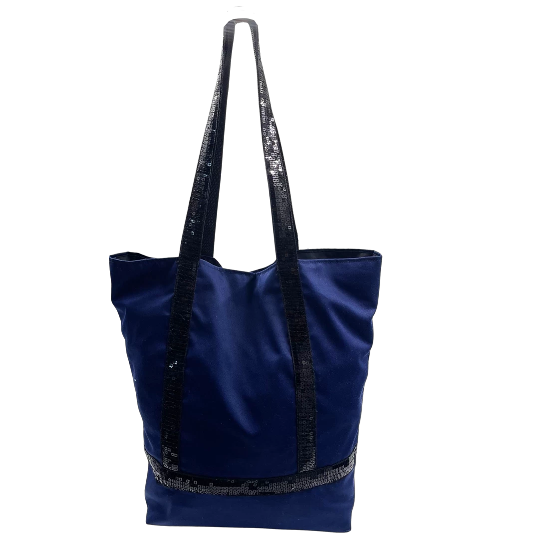 Sac cabas moyen en toile de coton paillette